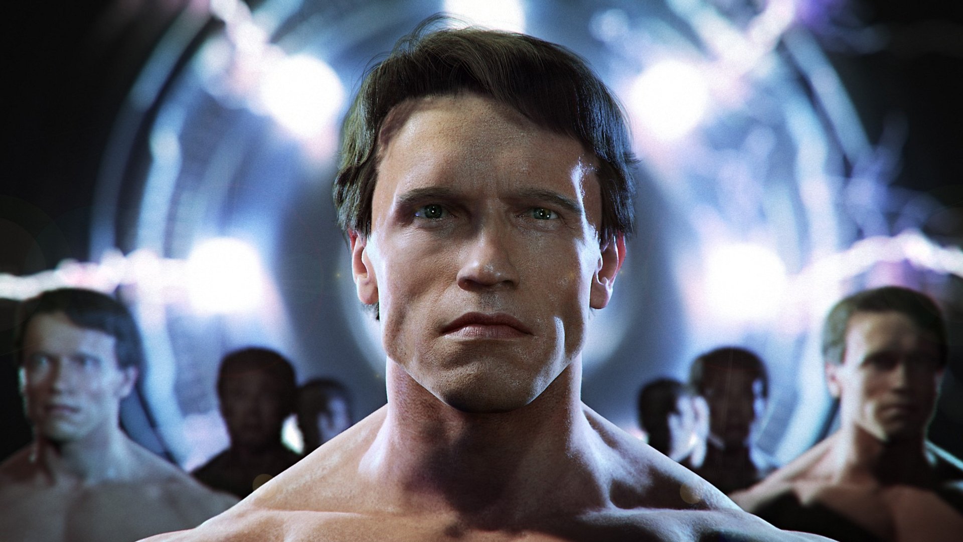 arnold schwarzenegger terminator t-800 portal blitze blick