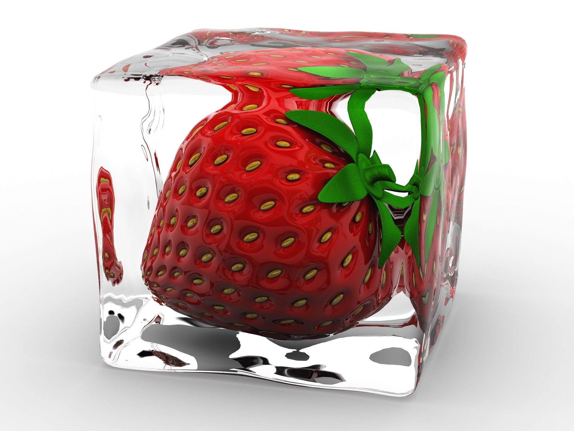 trawberry cubic meters 3d