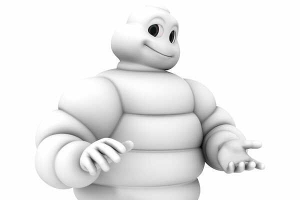 Symbol znaku towarowego Michelin, człowiek złożony z opon