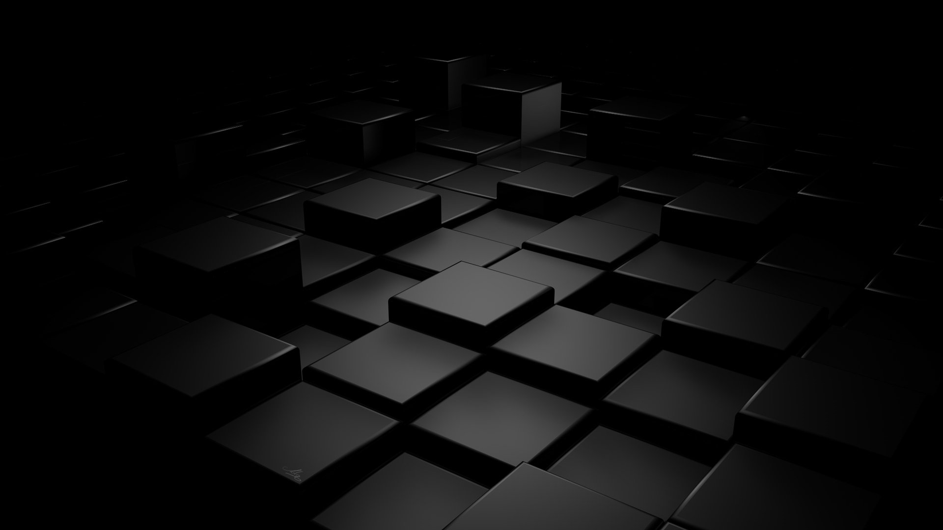 renderizado abstracción formas cubos 1920x1080