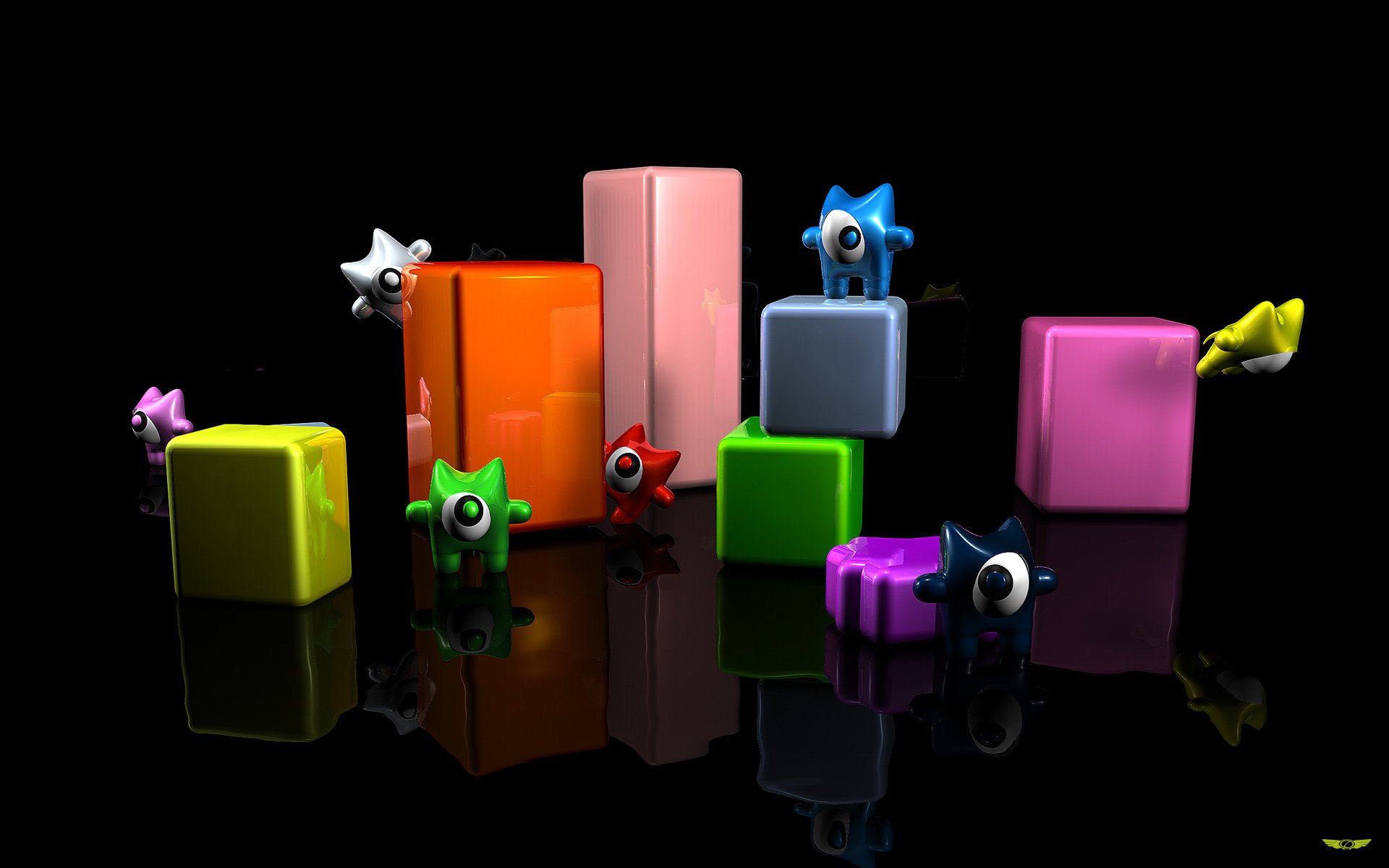 les cubes de couleur цыклопики блотные jouent