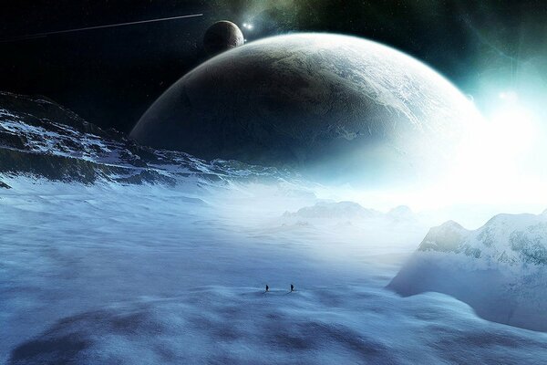 Space is beautiful. Snow Planet