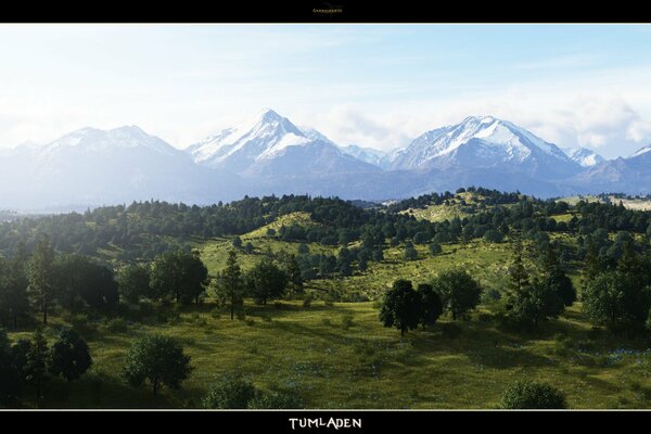 Тумладен. La beauté naturelle des montagnes et des forêts