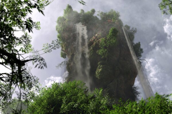 Incredibly beautiful image of a waterfall