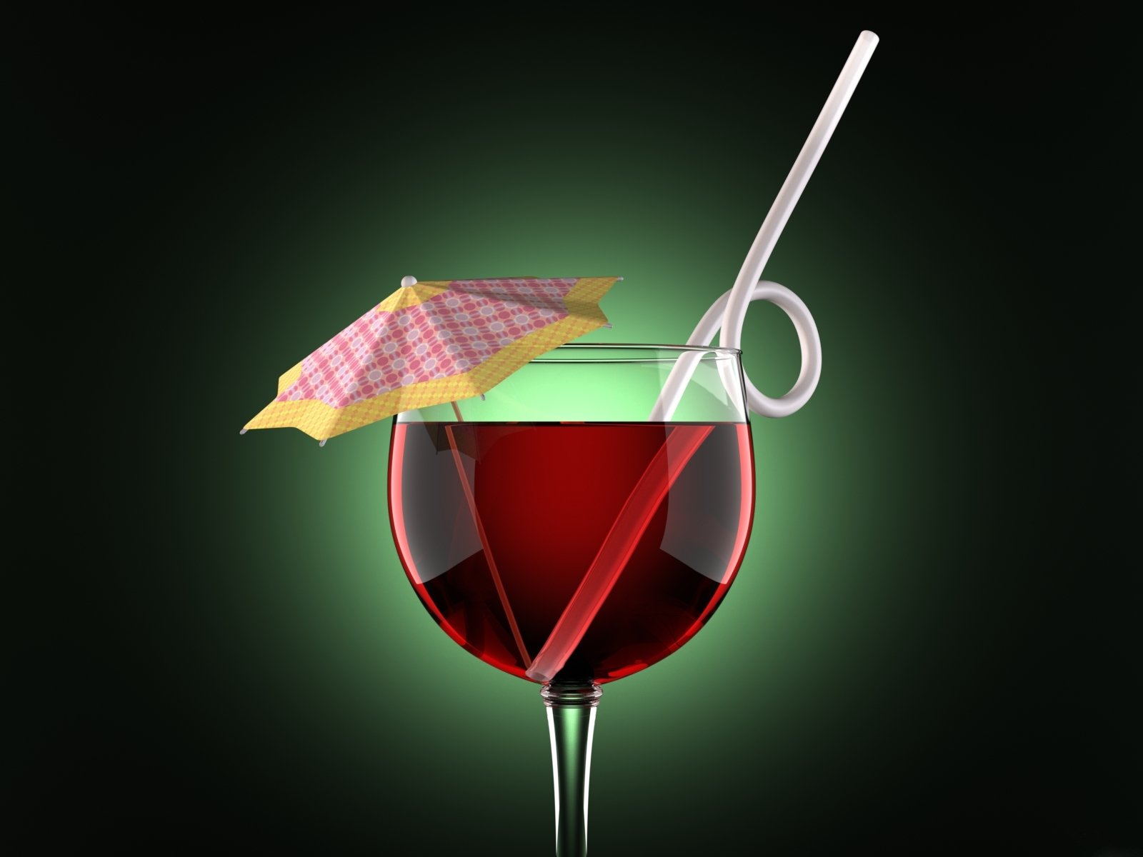 glass shot glass bowl umbrella