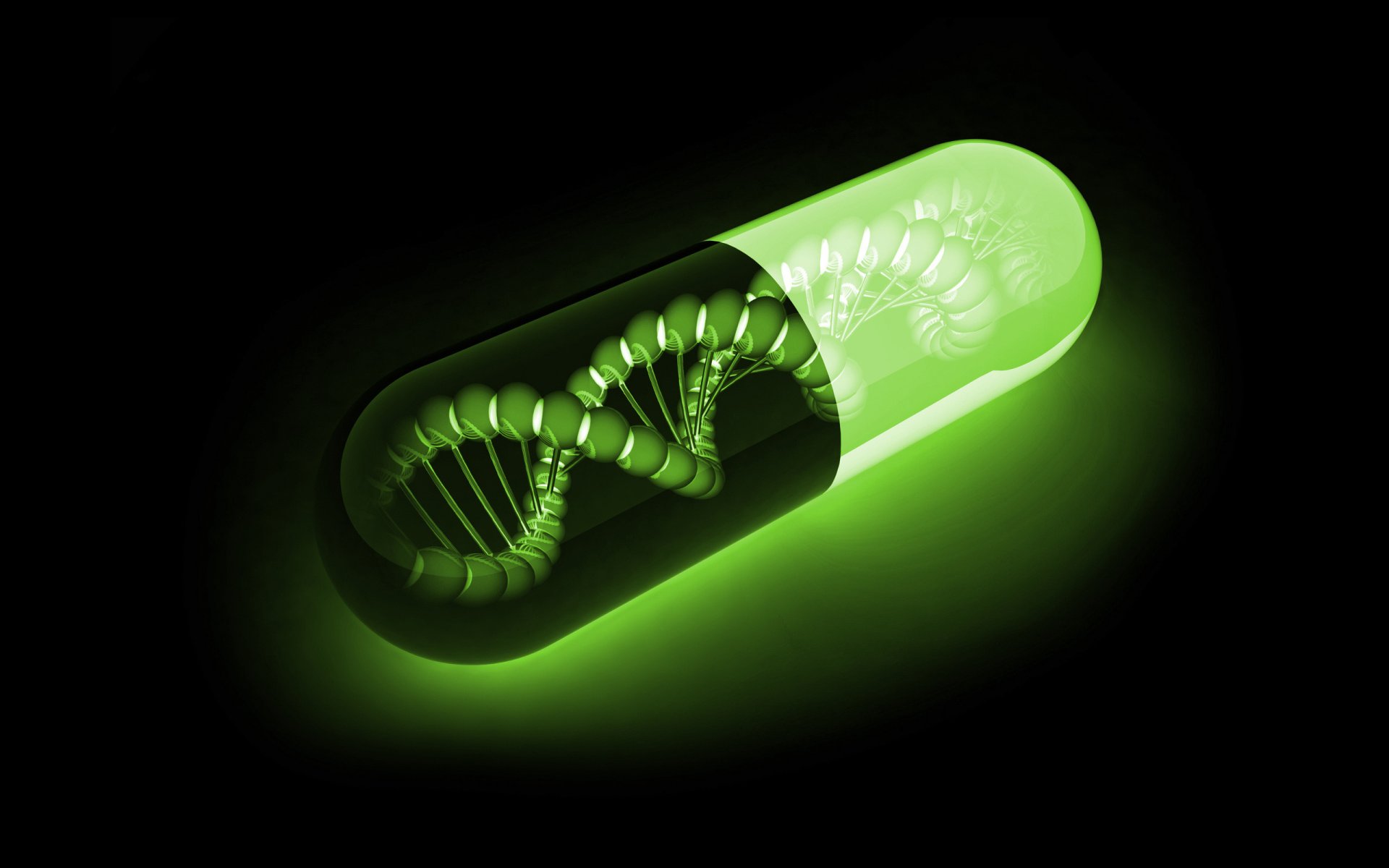 sfondo capsula molecole dna catena