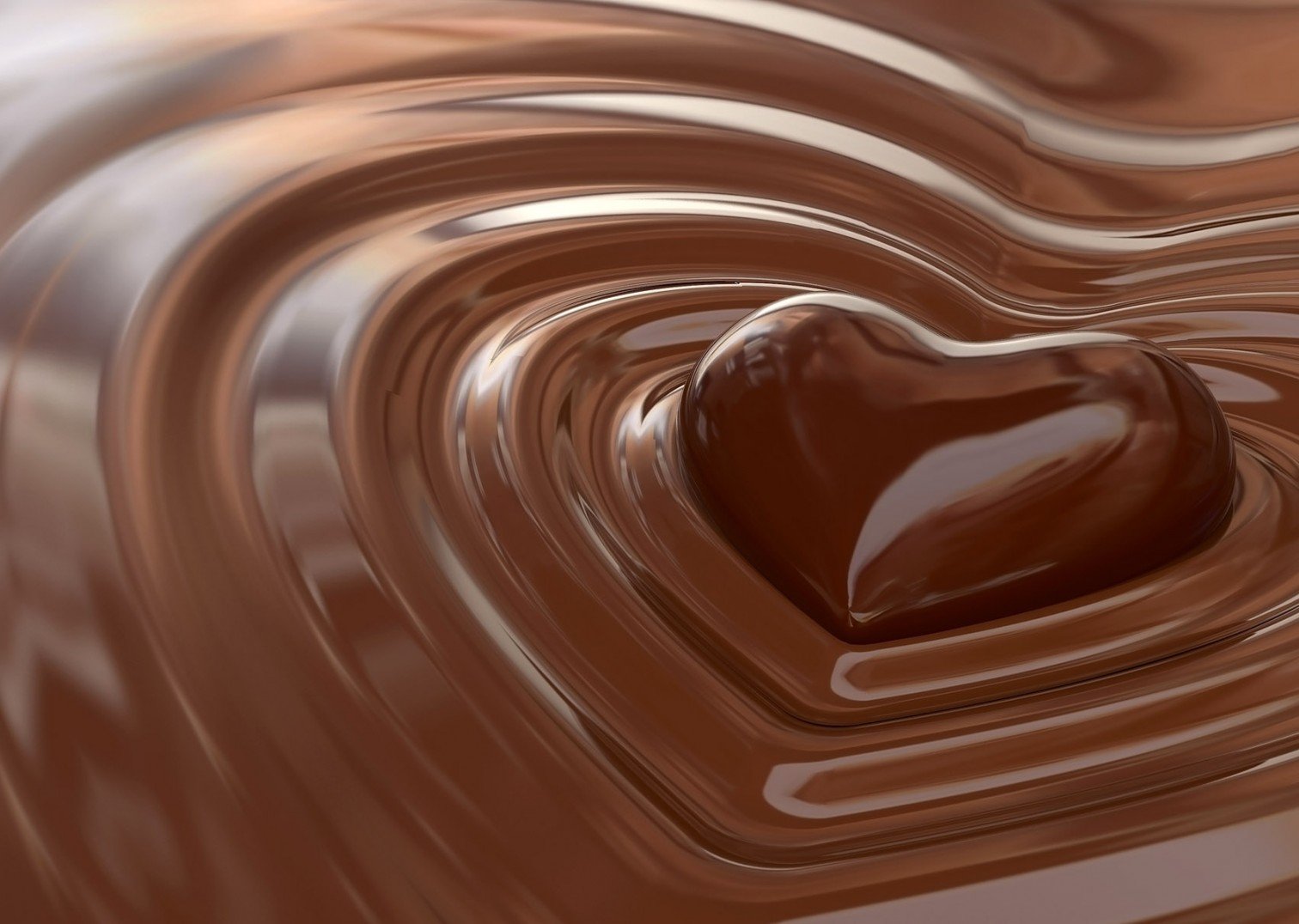 chocolat coeur vagues