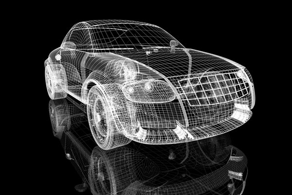 Model samochodu 3D Audi