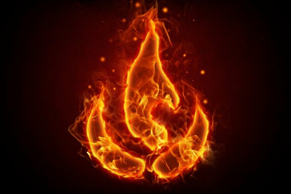 Symbol Władcy Żywiołów ogień