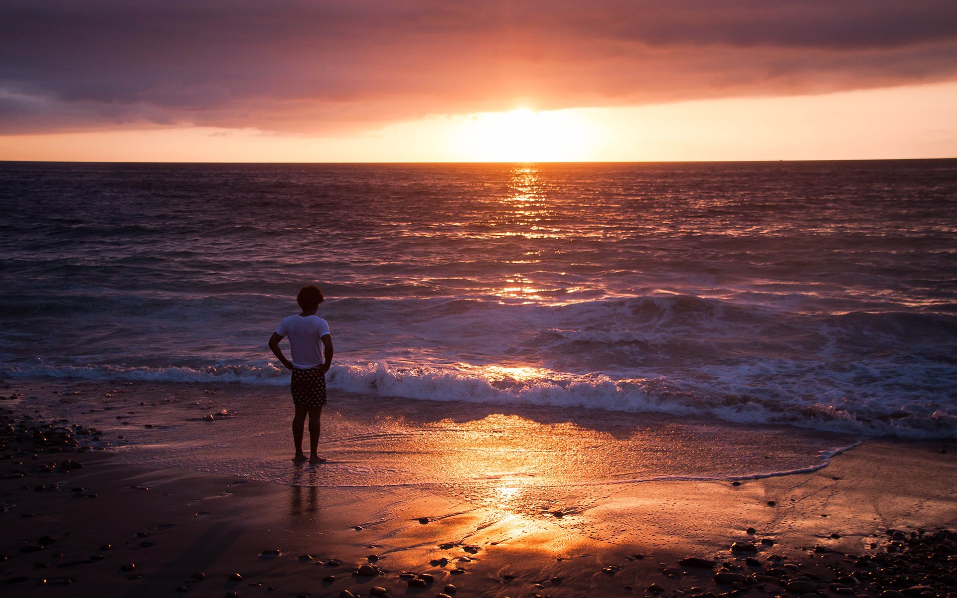 strand ozean sonnenuntergang wellen mexiko