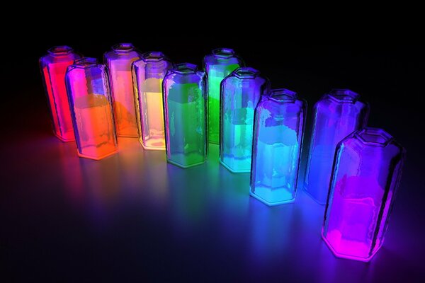 Rétro-éclairage multicolore liquide pour l expérience