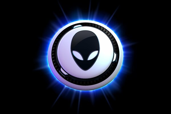 Le logo avec l extraterrestre sur fond noir