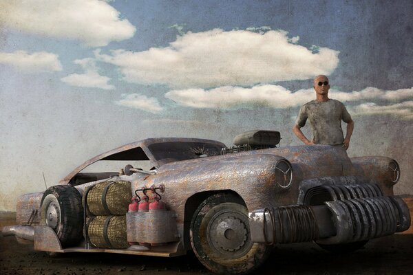 Immagine fantasy di cancept-car del futuro