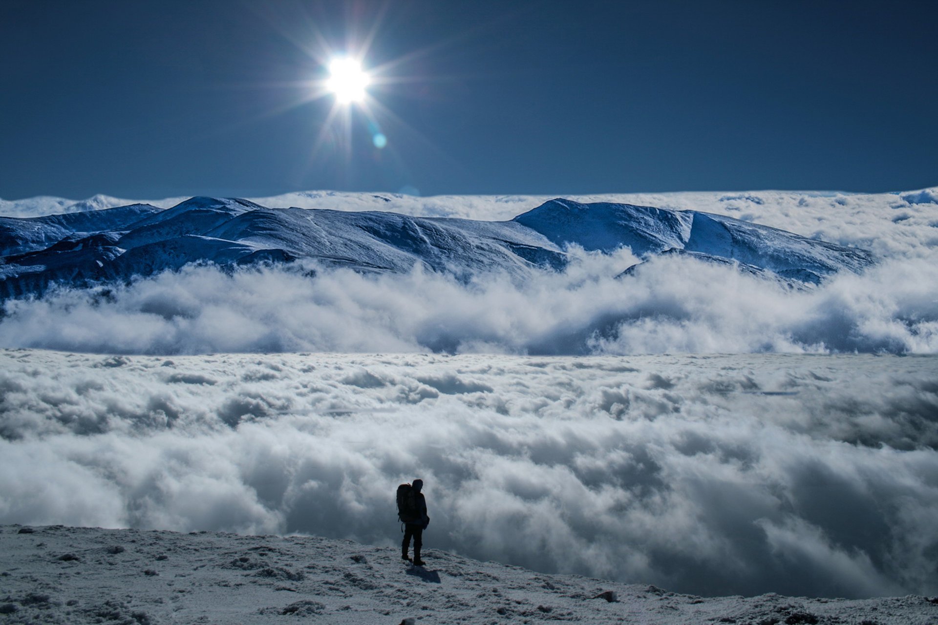 berge gipfel höhe mann