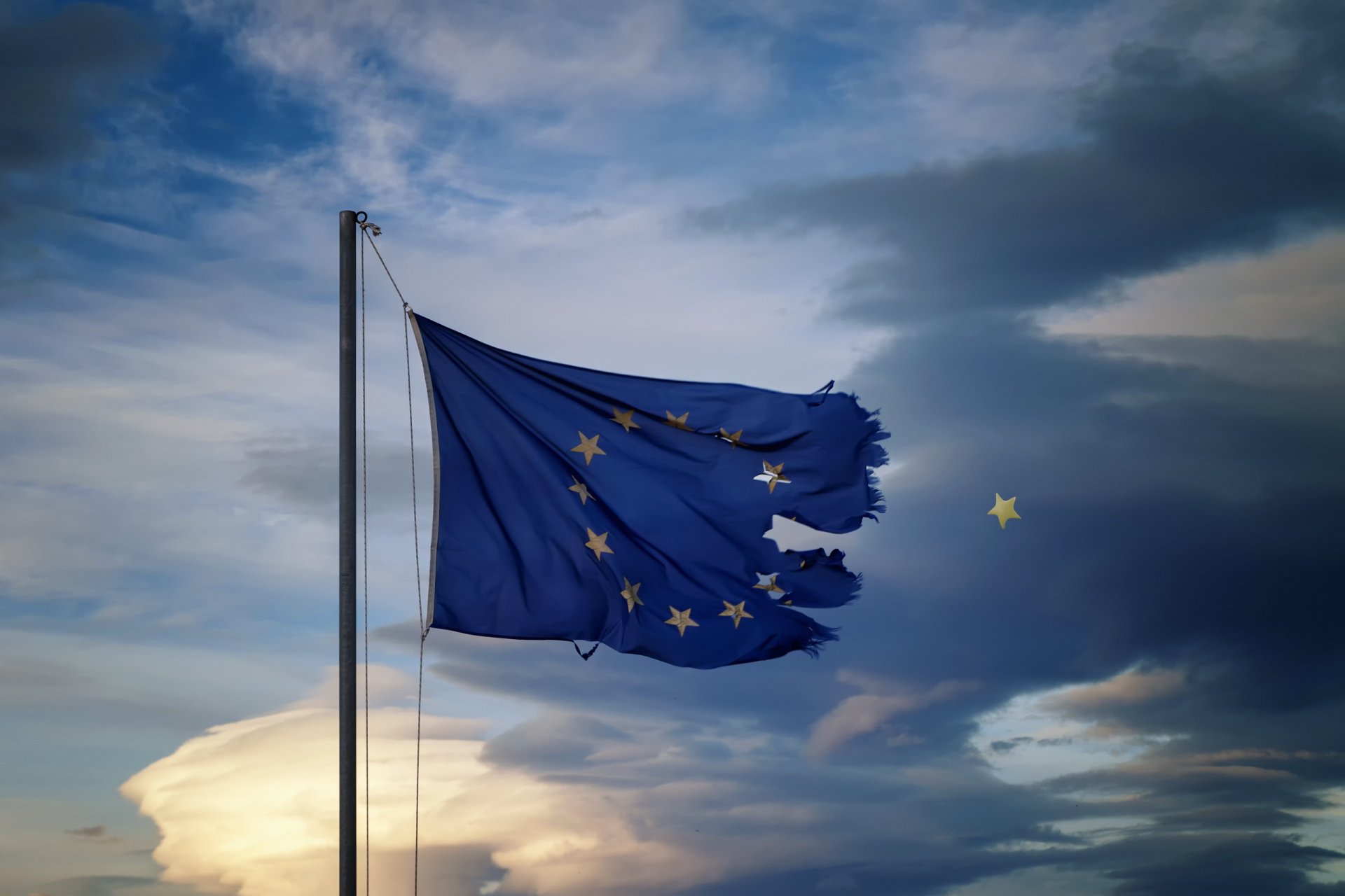 le drapeau les pays de l union européenne le ciel la star de la