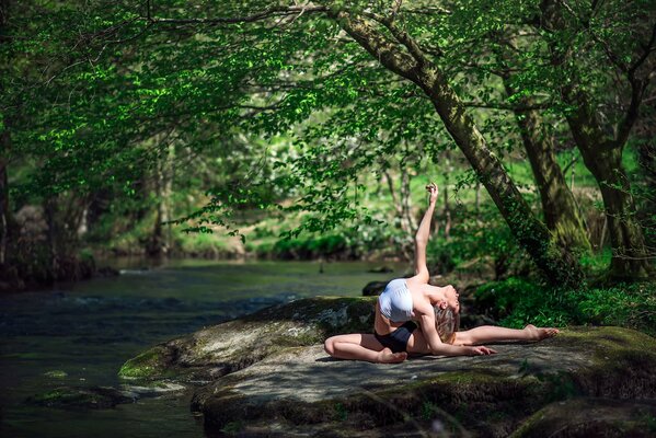 The grace of the gymnast Marie -lou Lagrange