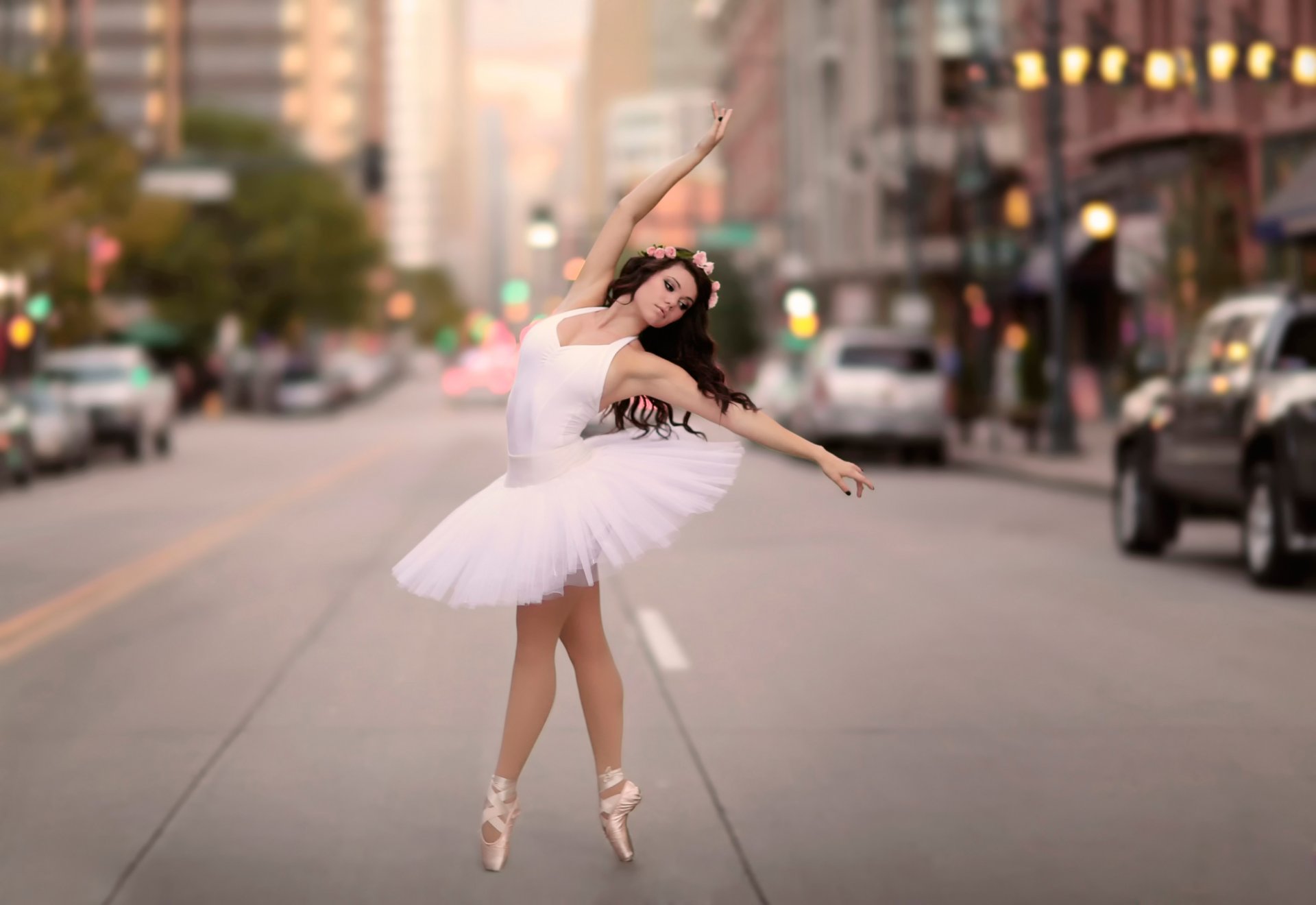 bailarina calle ciudad danza gracia