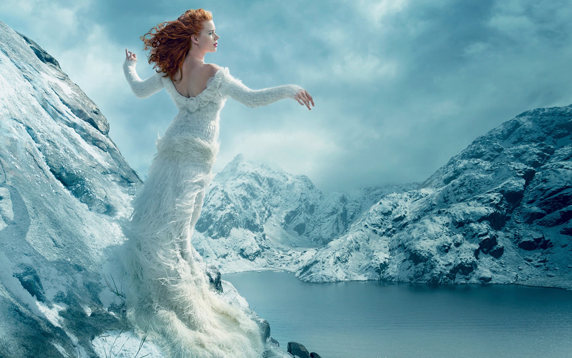 amy adams berge kleid landschaft mode september 2014