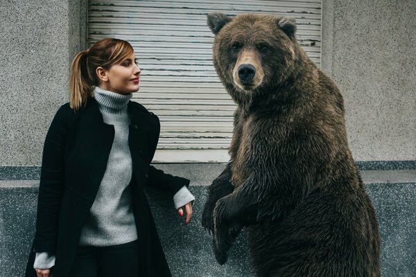 Girl meet a bear