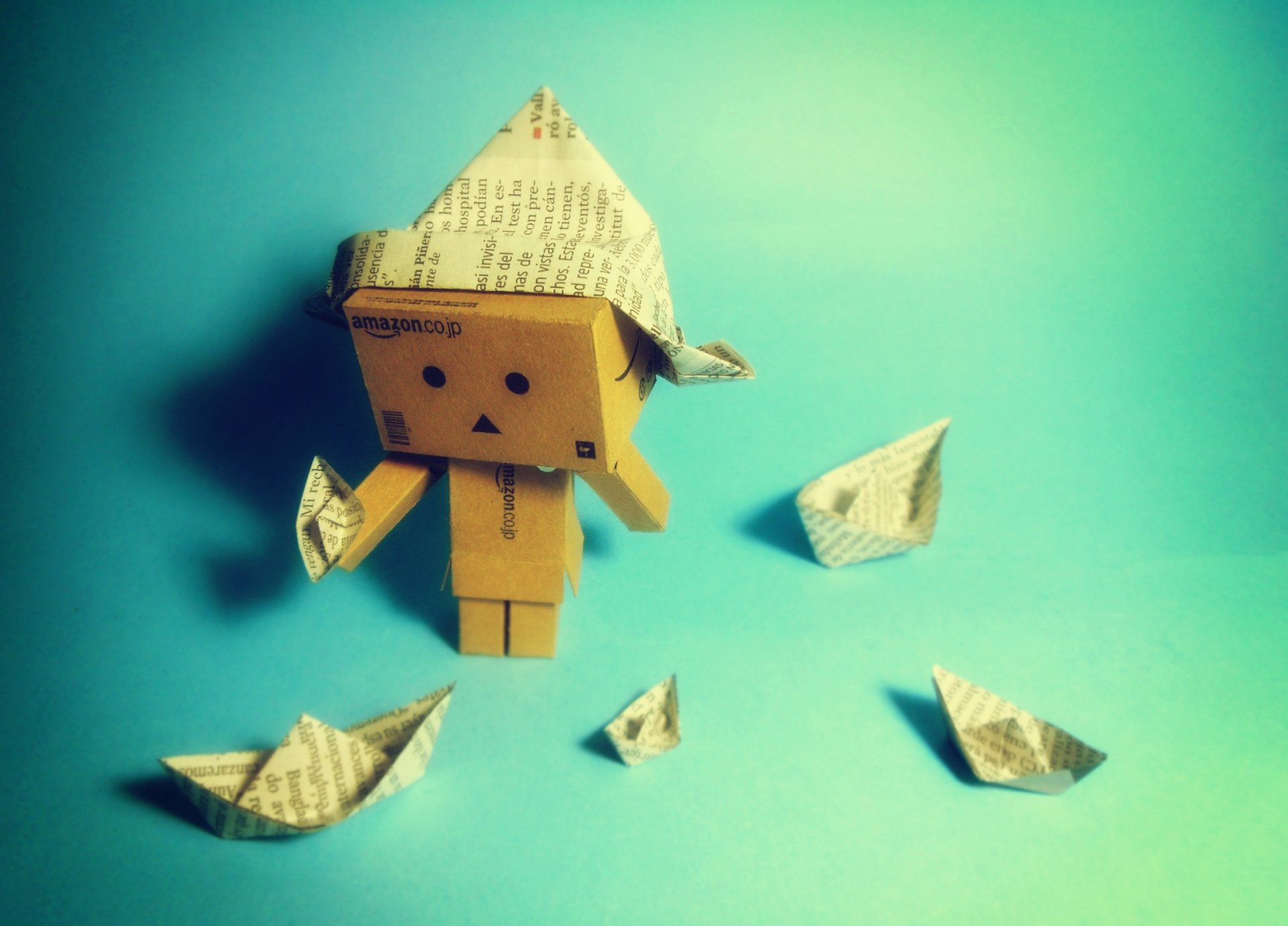 danbo łódź papier pudełko