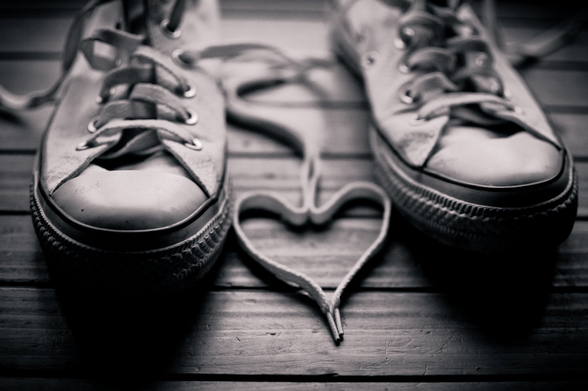 black white photo shoes laces heart sex background wall