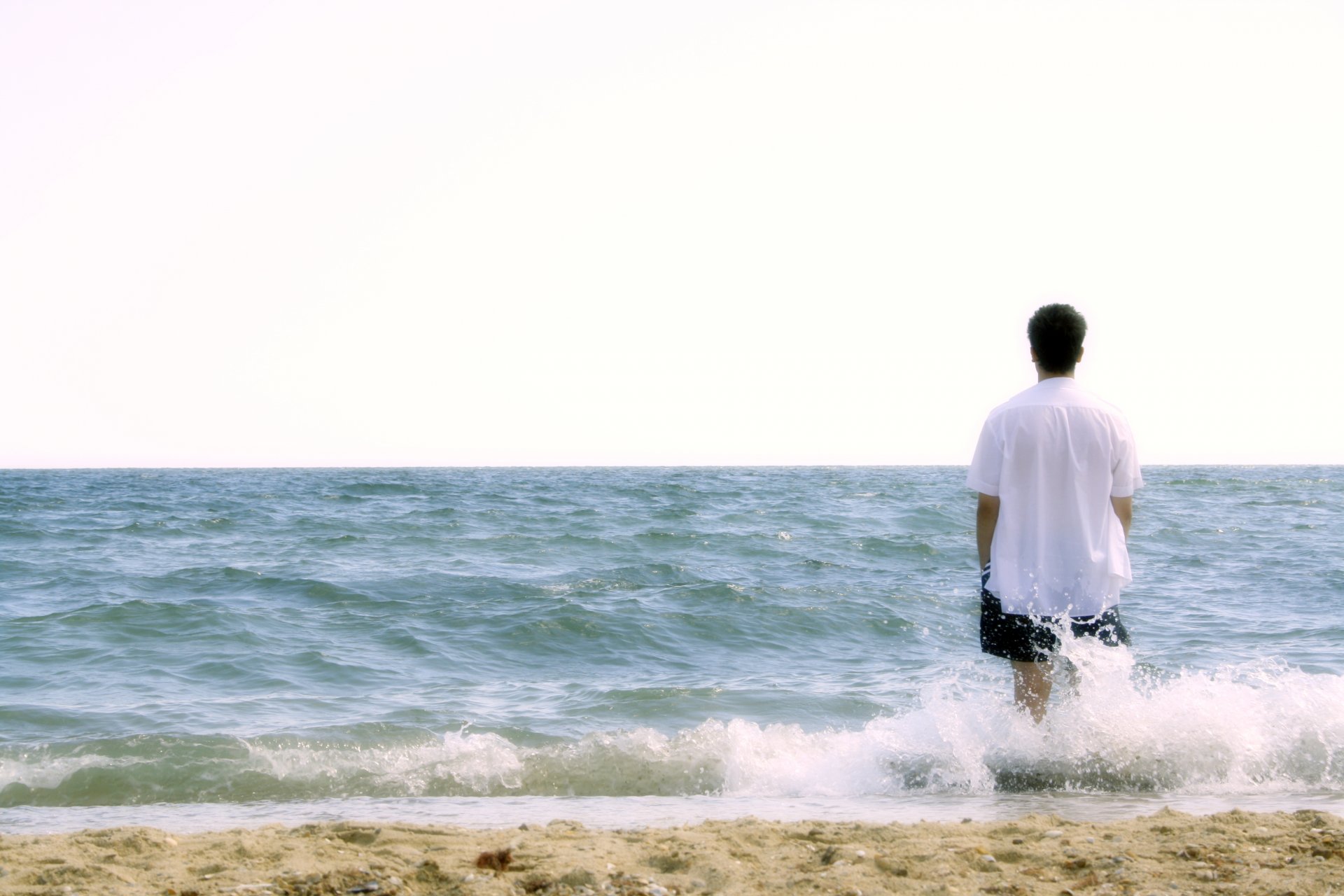 mer plage homme harmonie réflexions