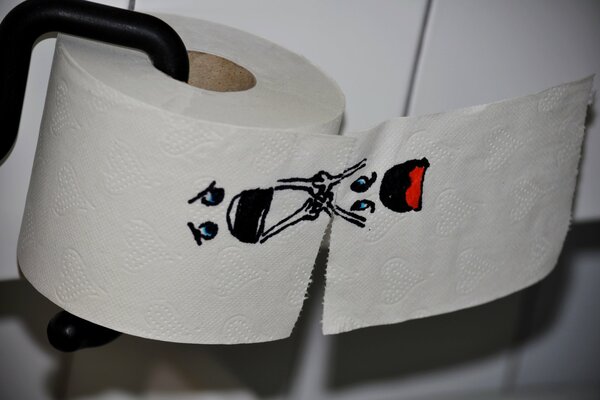 Humorous toilet paper to cheer up on a cloudy day