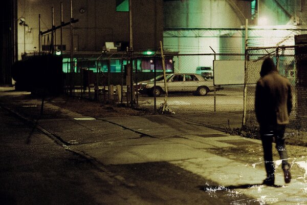 Passeur de nuit, voiture blanche