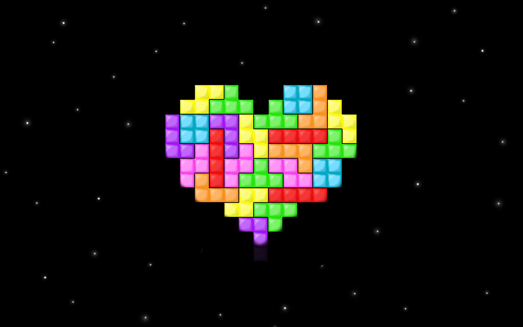 corazón tetris amor