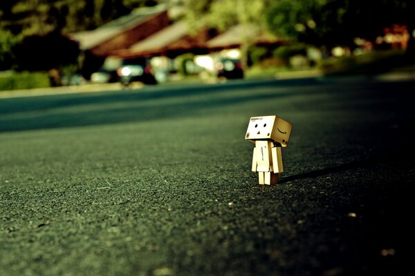 Piccolo danbo in una grande città