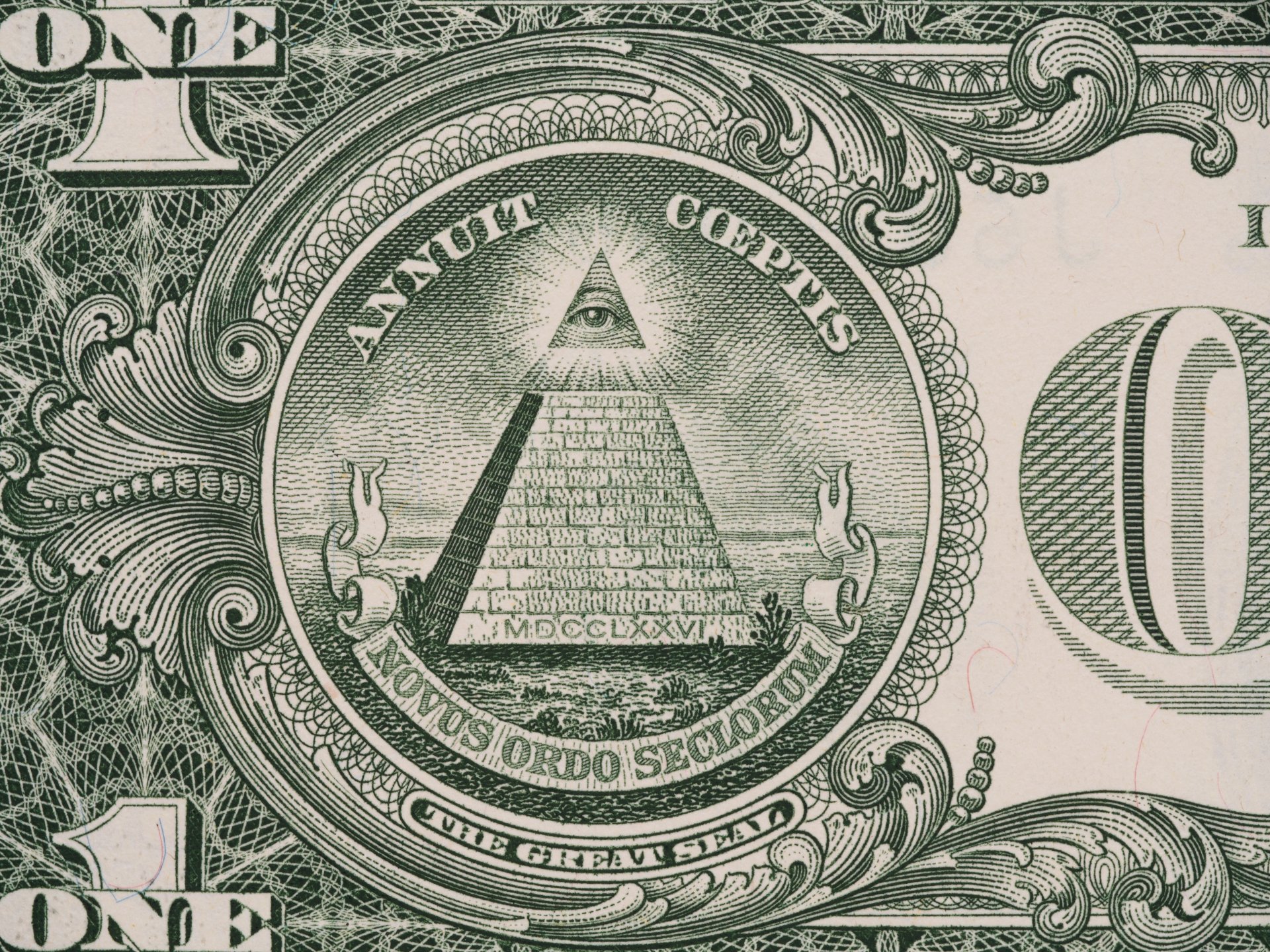 dollar pyramide vert