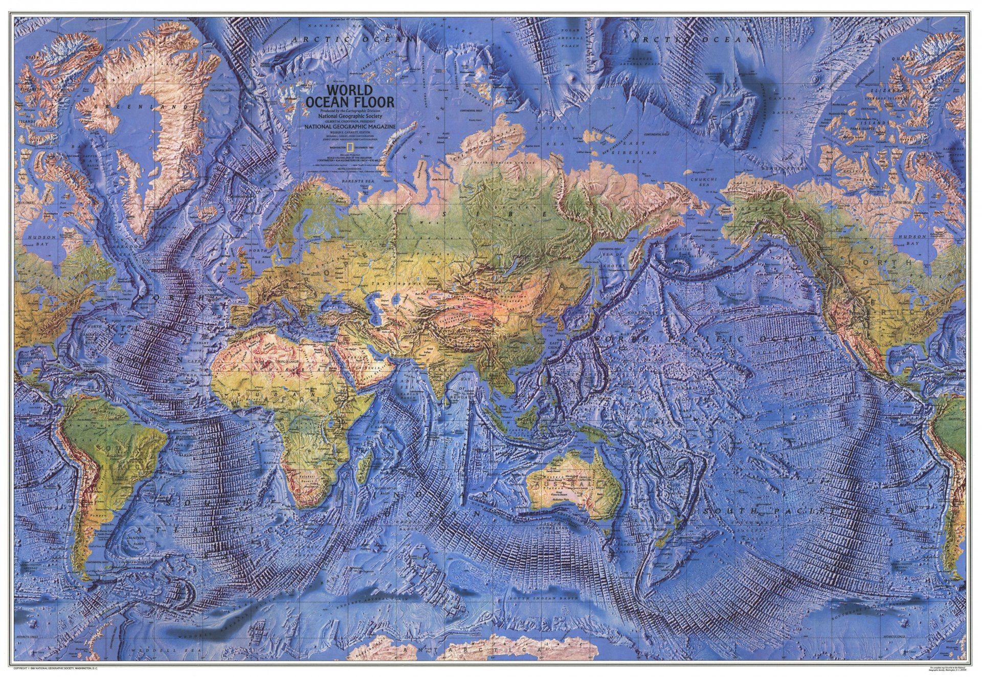 carte atlas monde terre océans continents