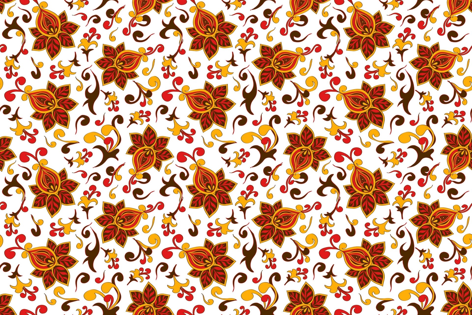 pattern ornament flowers curlicue