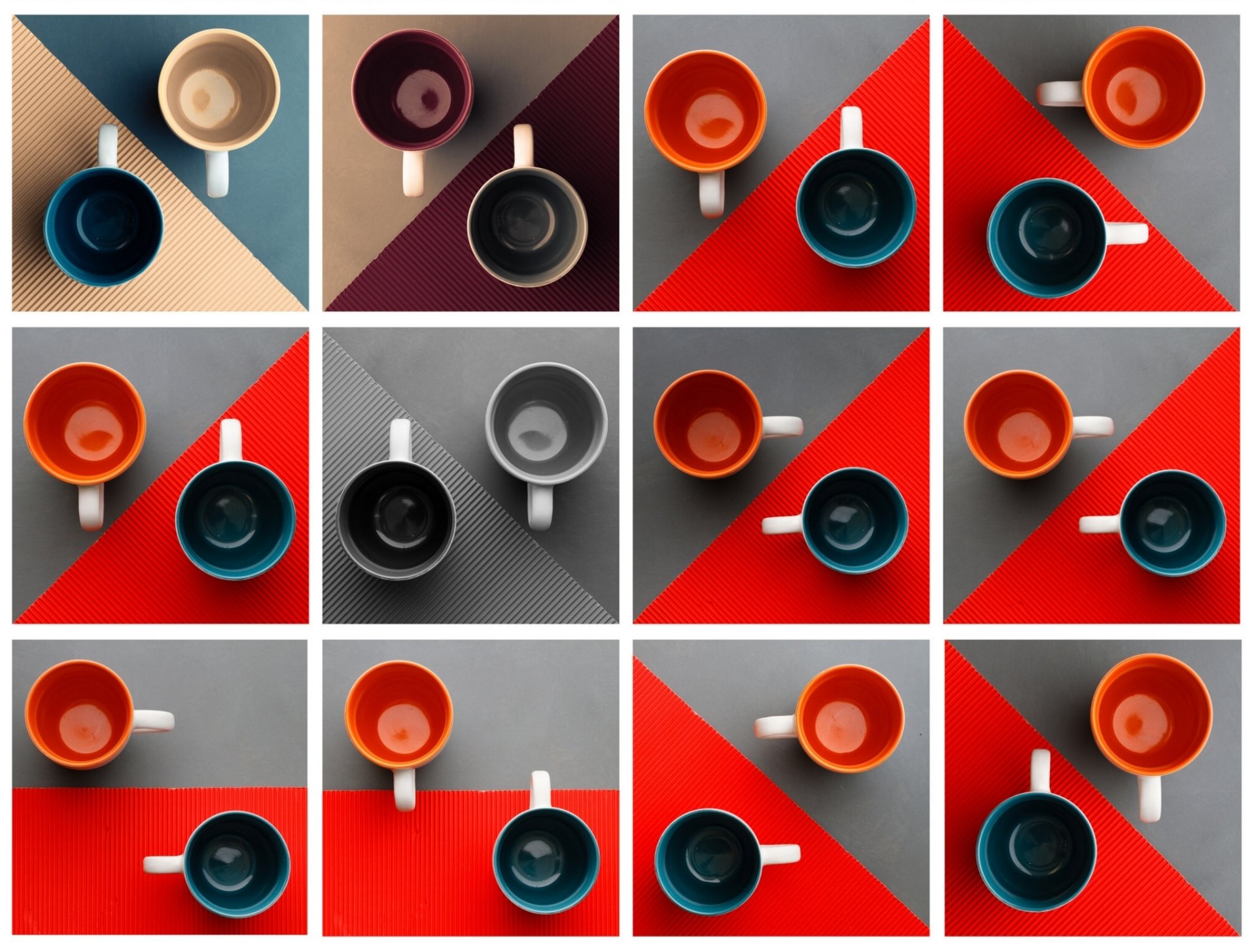 mugs cups geometry texture