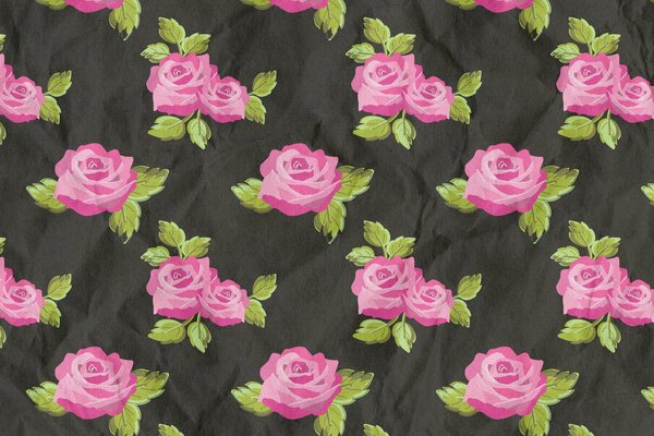 Roses black background wallpaper