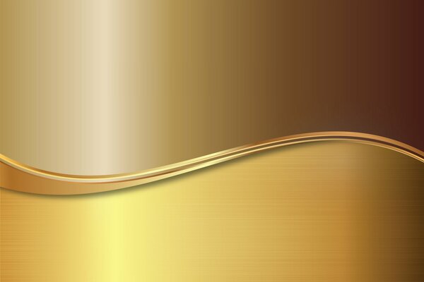 Золота волна на коричнево-золотом фоне