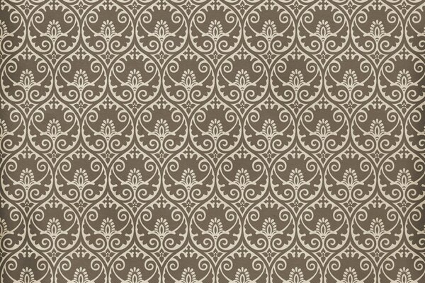 Vintage pattern on paper wallpaper