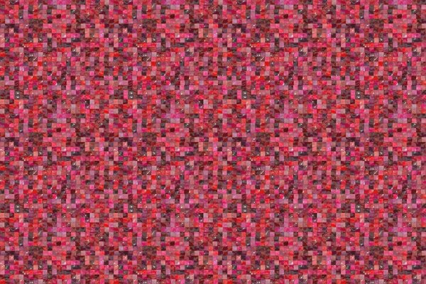 Piccolo mosaico di sfumature di rosso