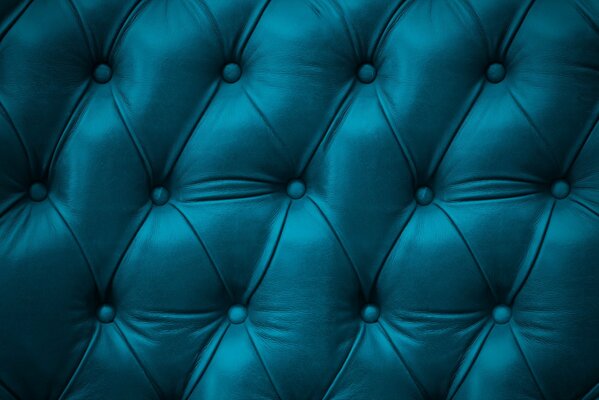 Piękna niebieska sofa ze skóry