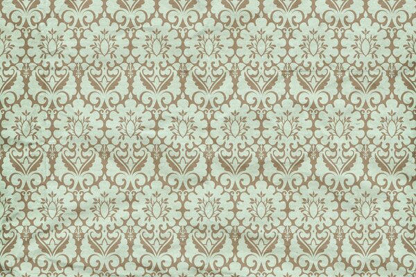 Antique ornament on paper wallpaper