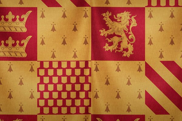 Harry Potter, le drapeau de Gryffondor