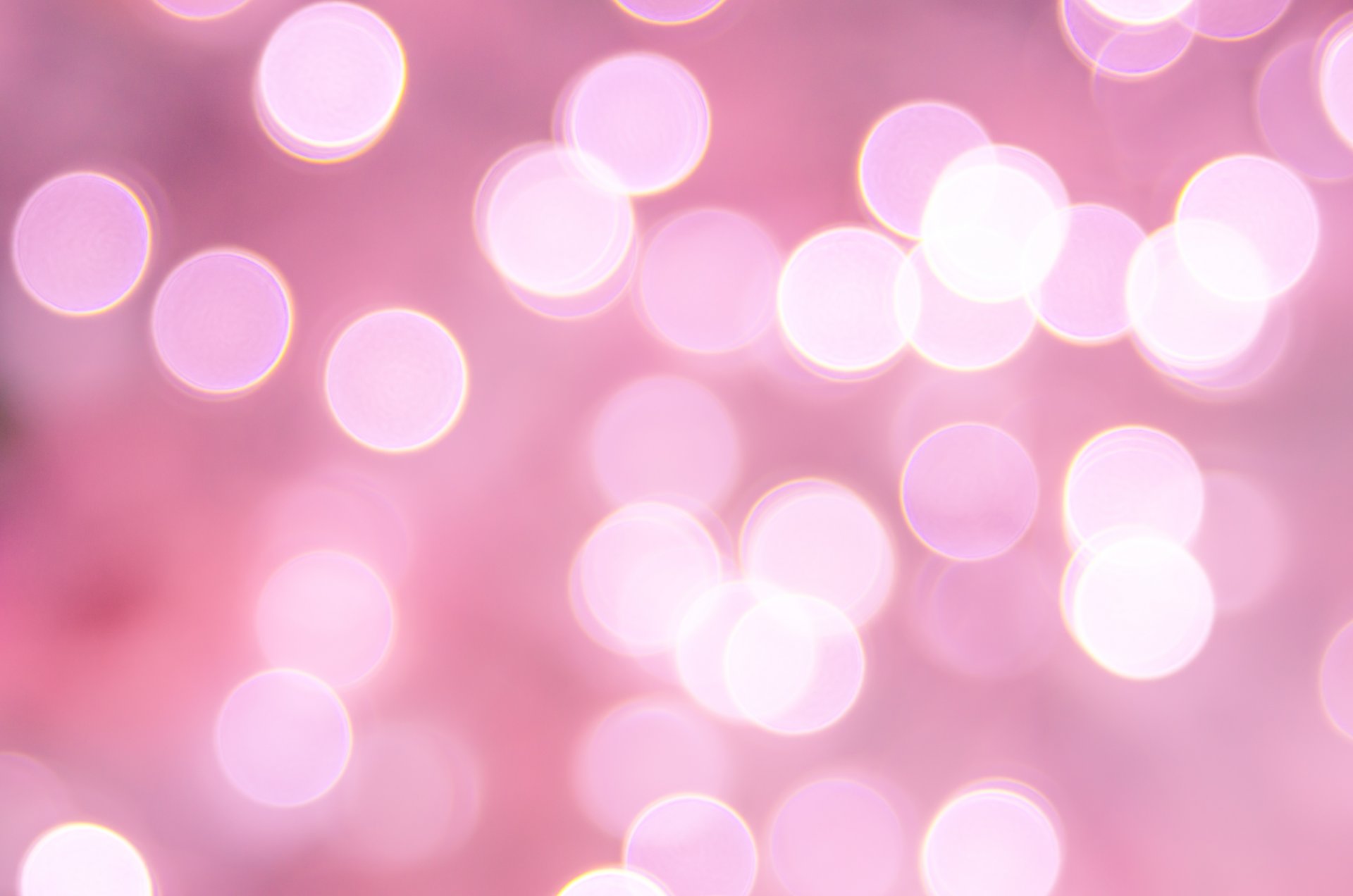 bokeh following pink