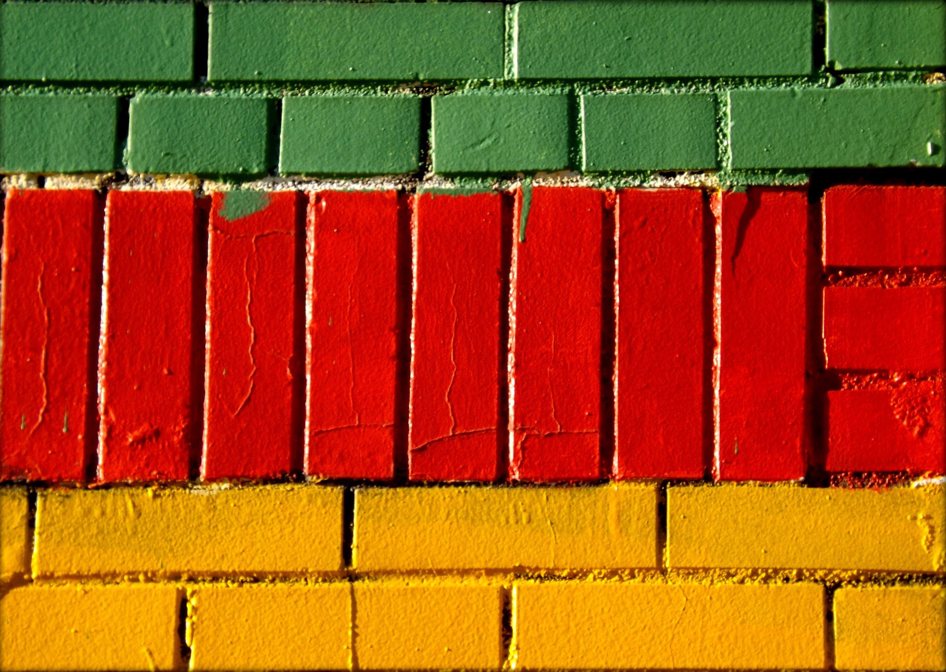 pared ladrillo pintura mampostería