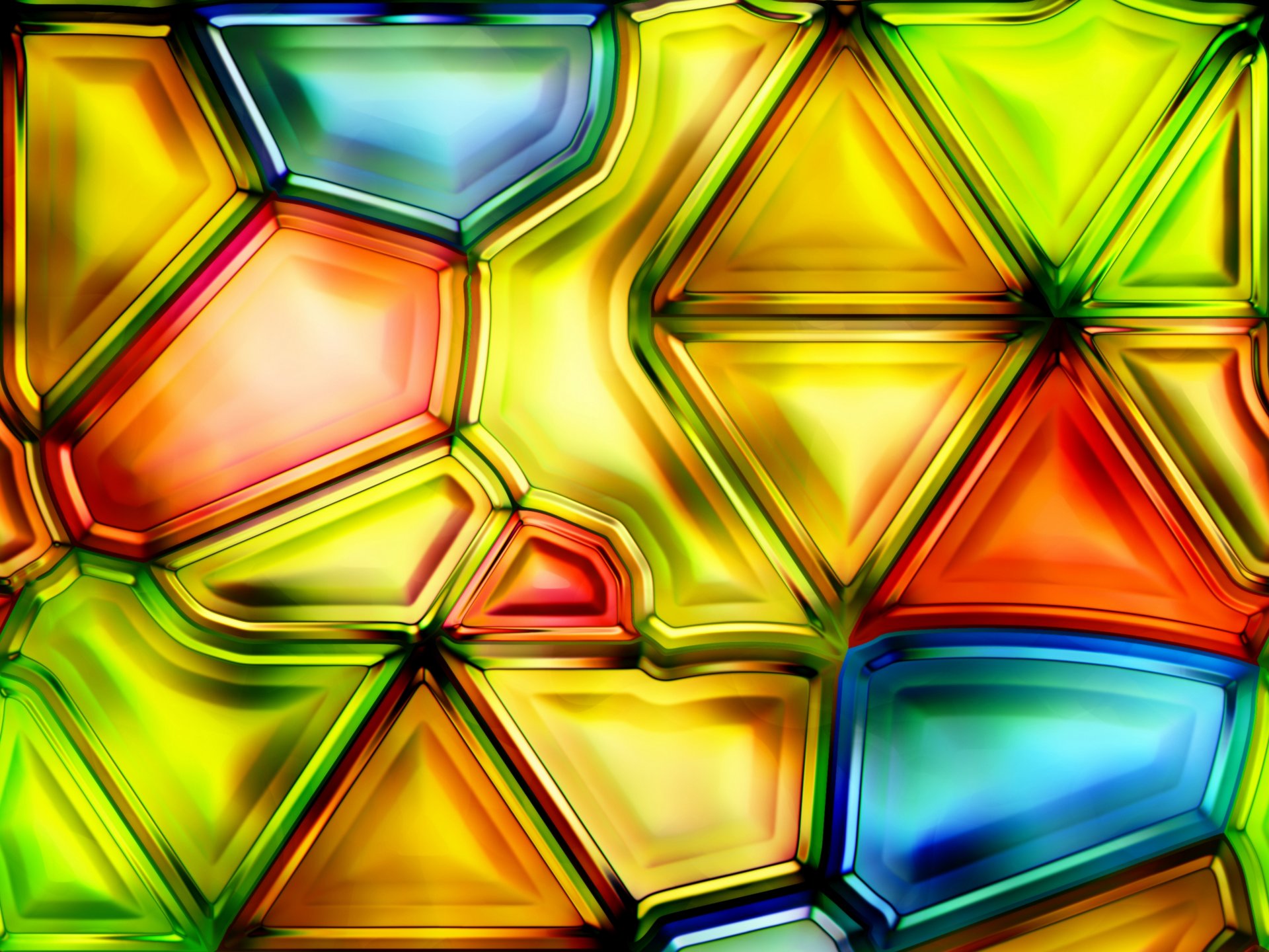 glass multicolored edition abstract