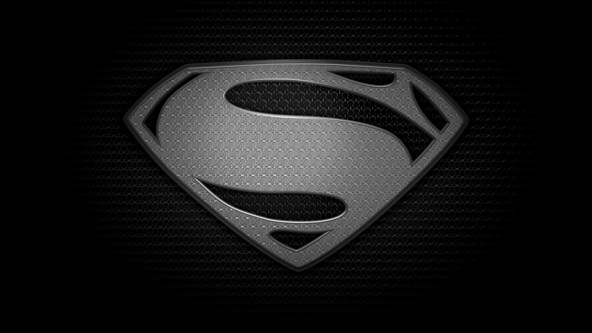 man of steel logo s superman black