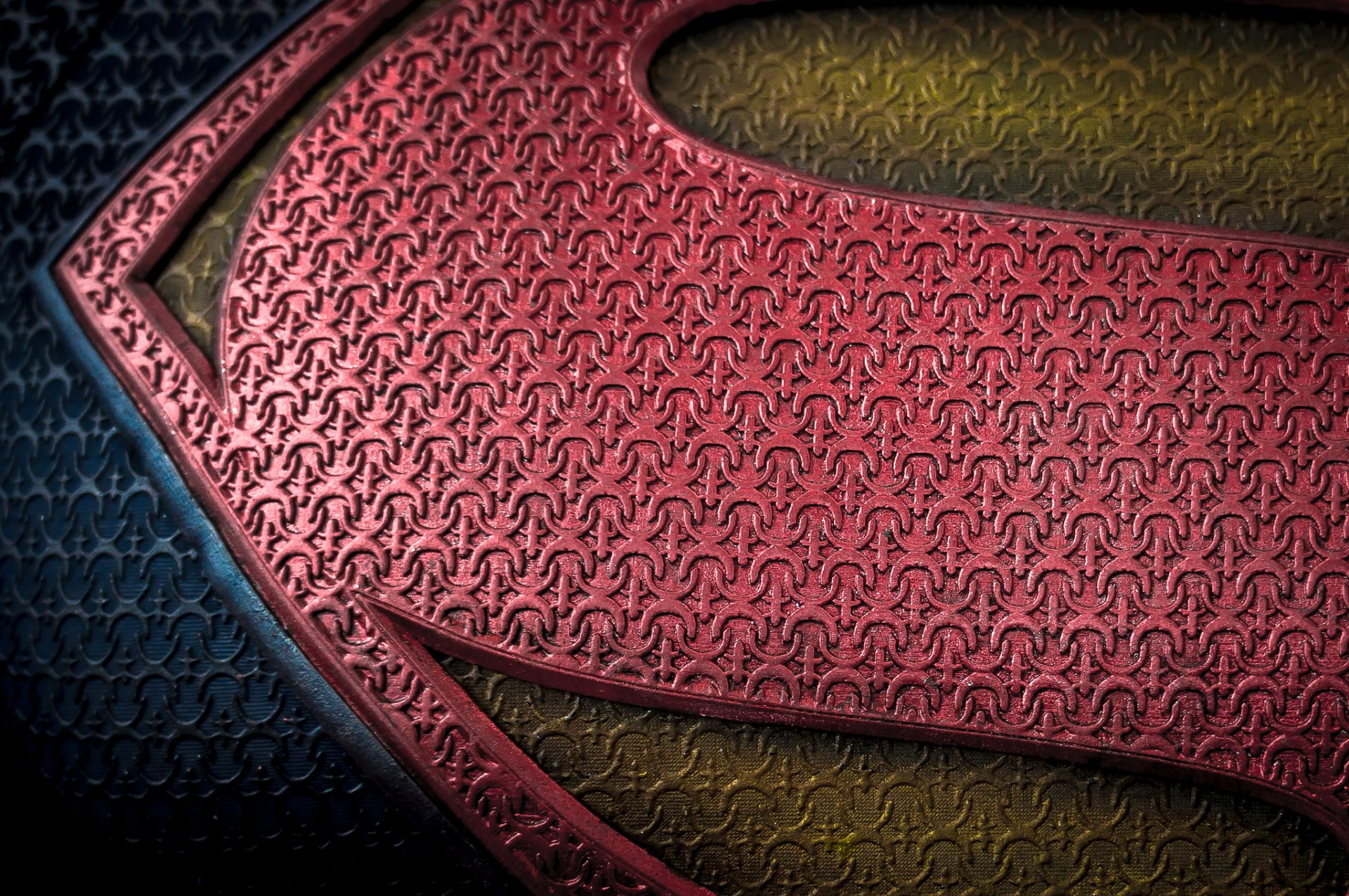 color emblema símbolo superman fondo