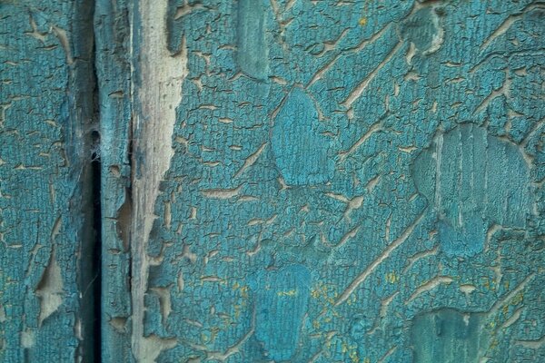 Texture de peinture sur les planches bleu