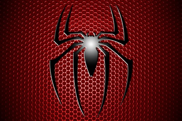 Roter Hintergrund des Spider-Man-Logos