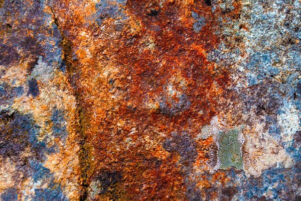 Óxido rojo en el hierro