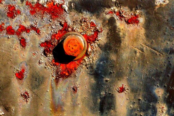 Image of rust on the surface texture